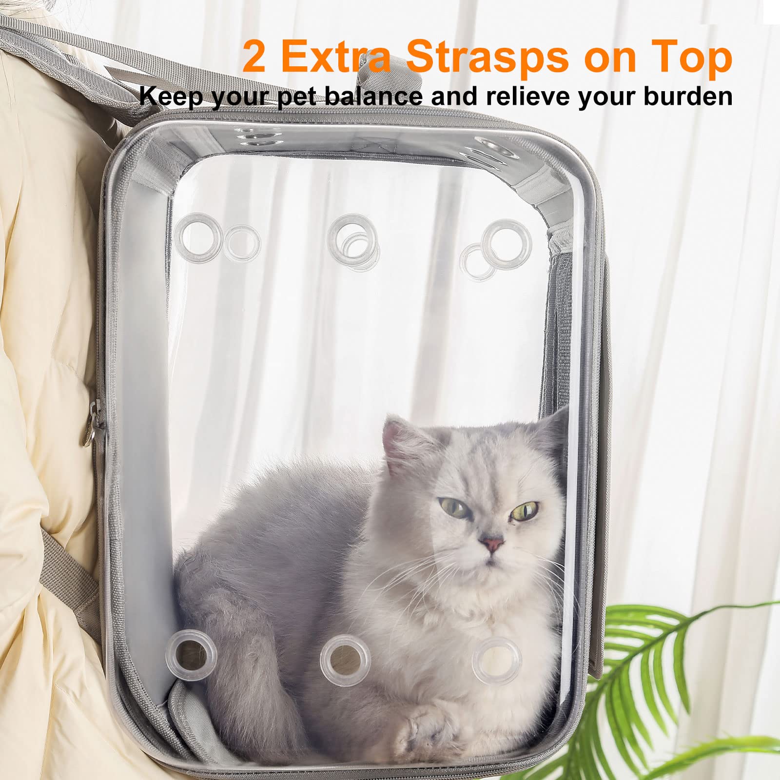Petseek padded back and straps with chest buckles reduce fatigue.
