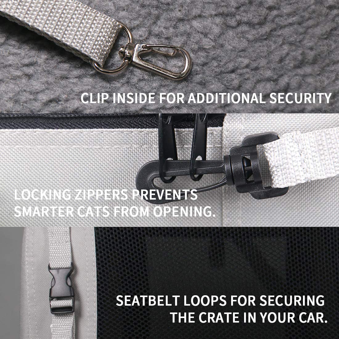 Petseek Extra Large Soft Sided Carrier, folded structure, convenient storage.