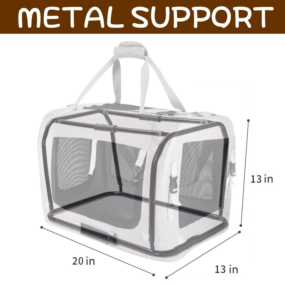 Petseek Large Cat Carrier front opening for easy entry.