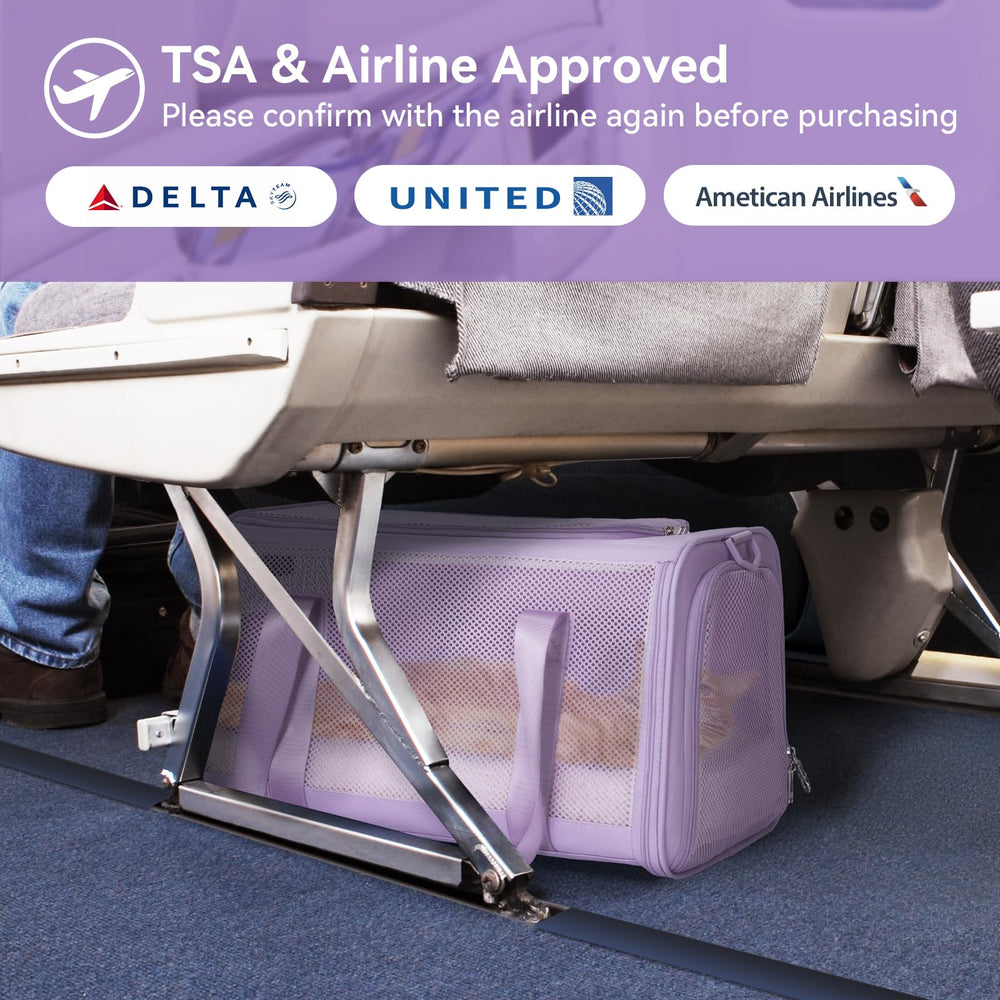 Petsfit airline-under-seat compatible size supports in-cabin travel