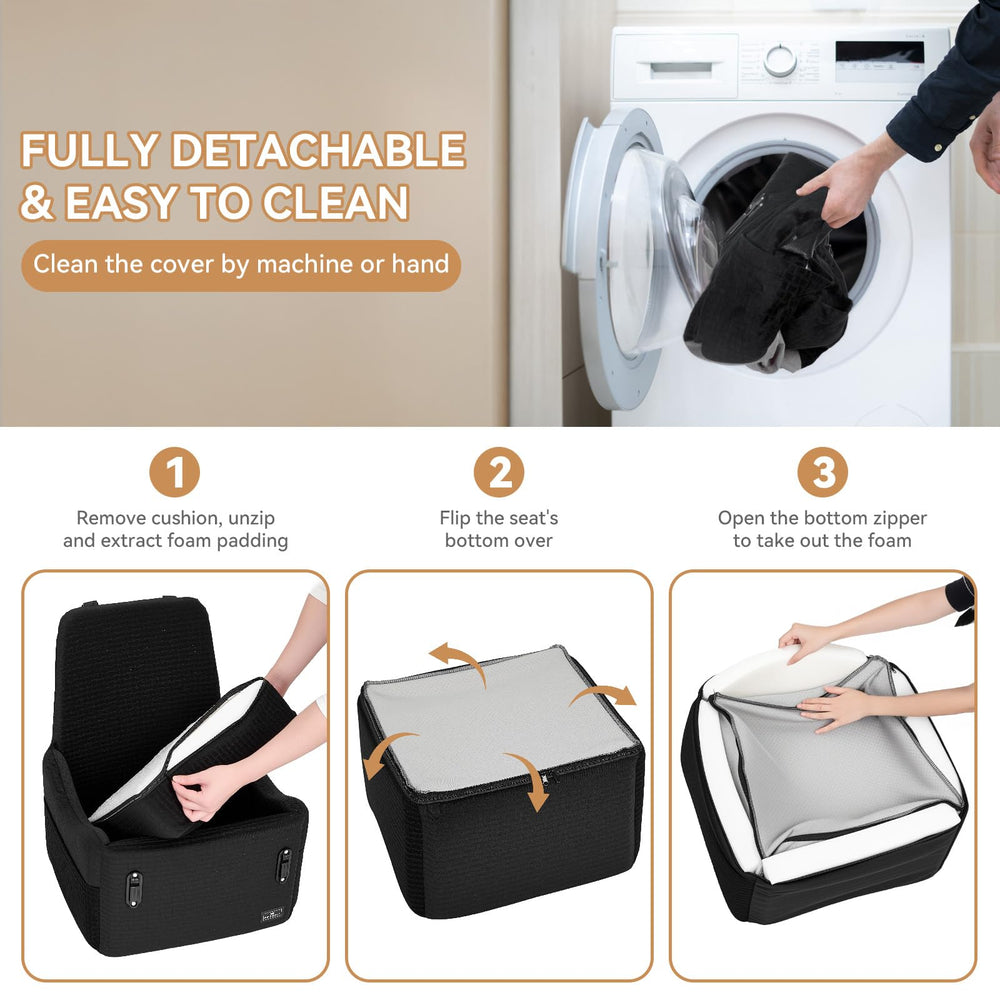 Petsfit anti-slip base keeps the seat stable.