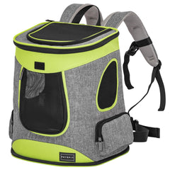 Petsfit backpack carrier from the front with opening for easy access