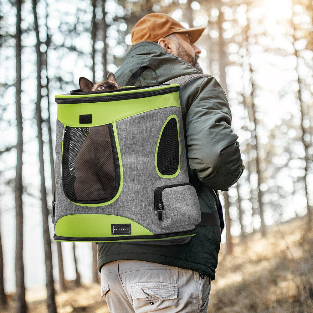 Petsfit carrier with side pockets for quick storage access