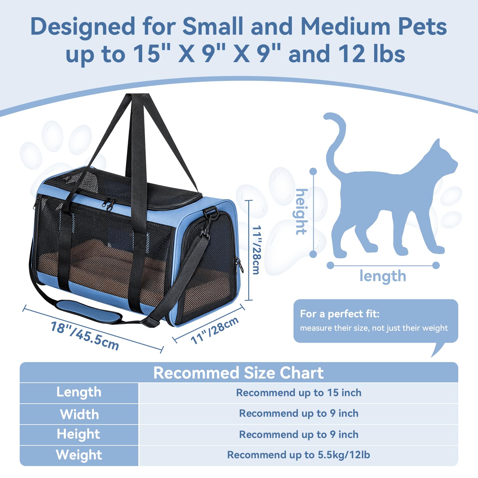 Petsfit breathable mesh panels let air circulate during car rides