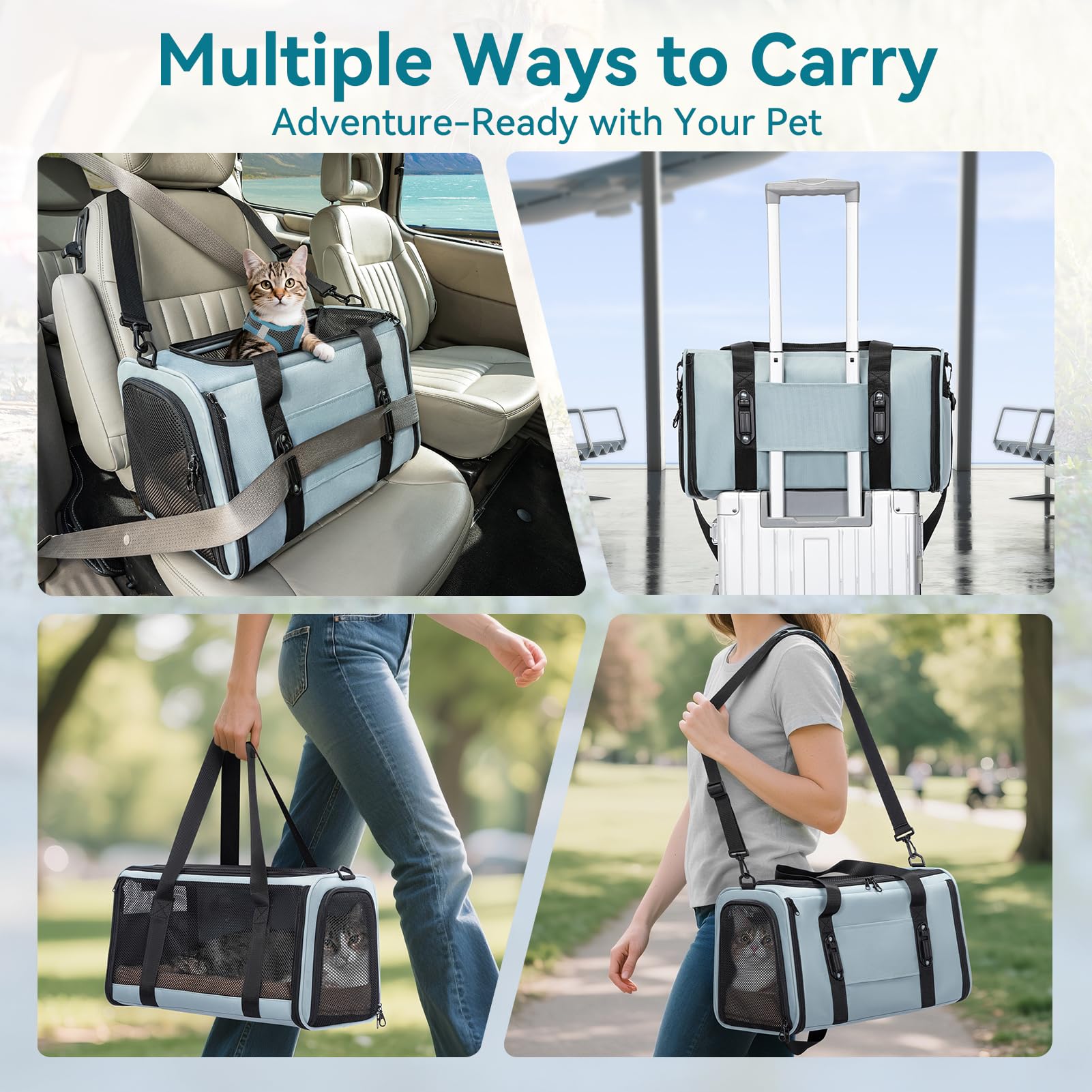 Petsfit car ride and travel setup suitable for busy days