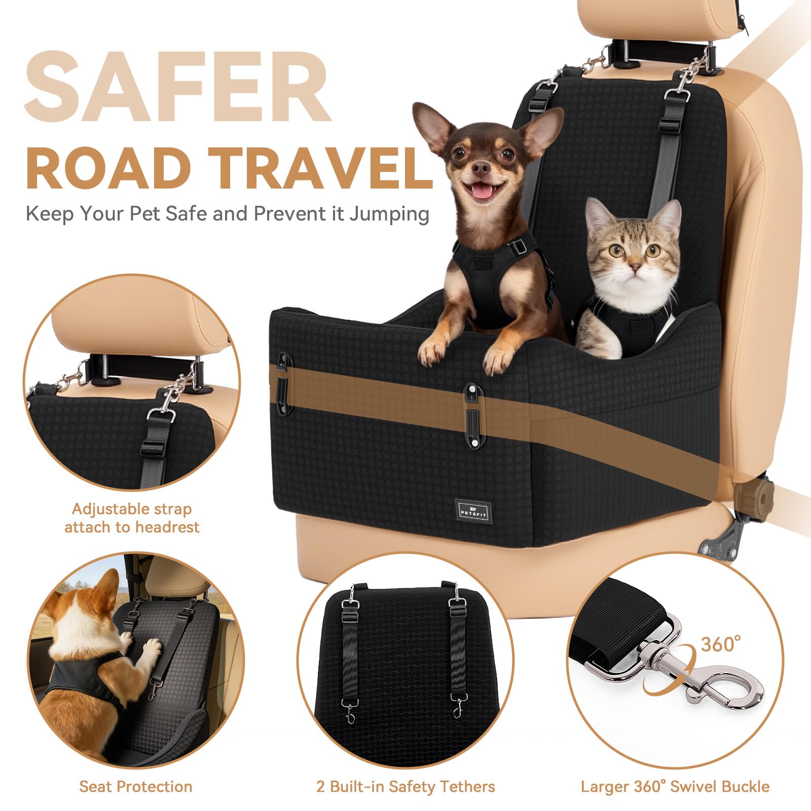 Petsfit fits most cars, SUVs, and crossovers.