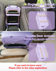 Petsfit cat car seat adjustable bottom straps secure to car upholstery.