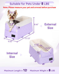 Petsfit cat car seat washable cushion keeps travel clean and fresh.
