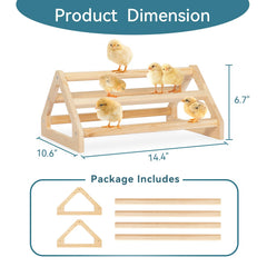 Petsfit Chick Perch includes easy pre-drilled holes for quick assembly.