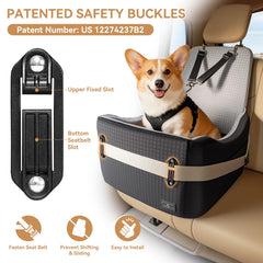 Petsfit dog car seat dual-sided cushion for all-season comfort.