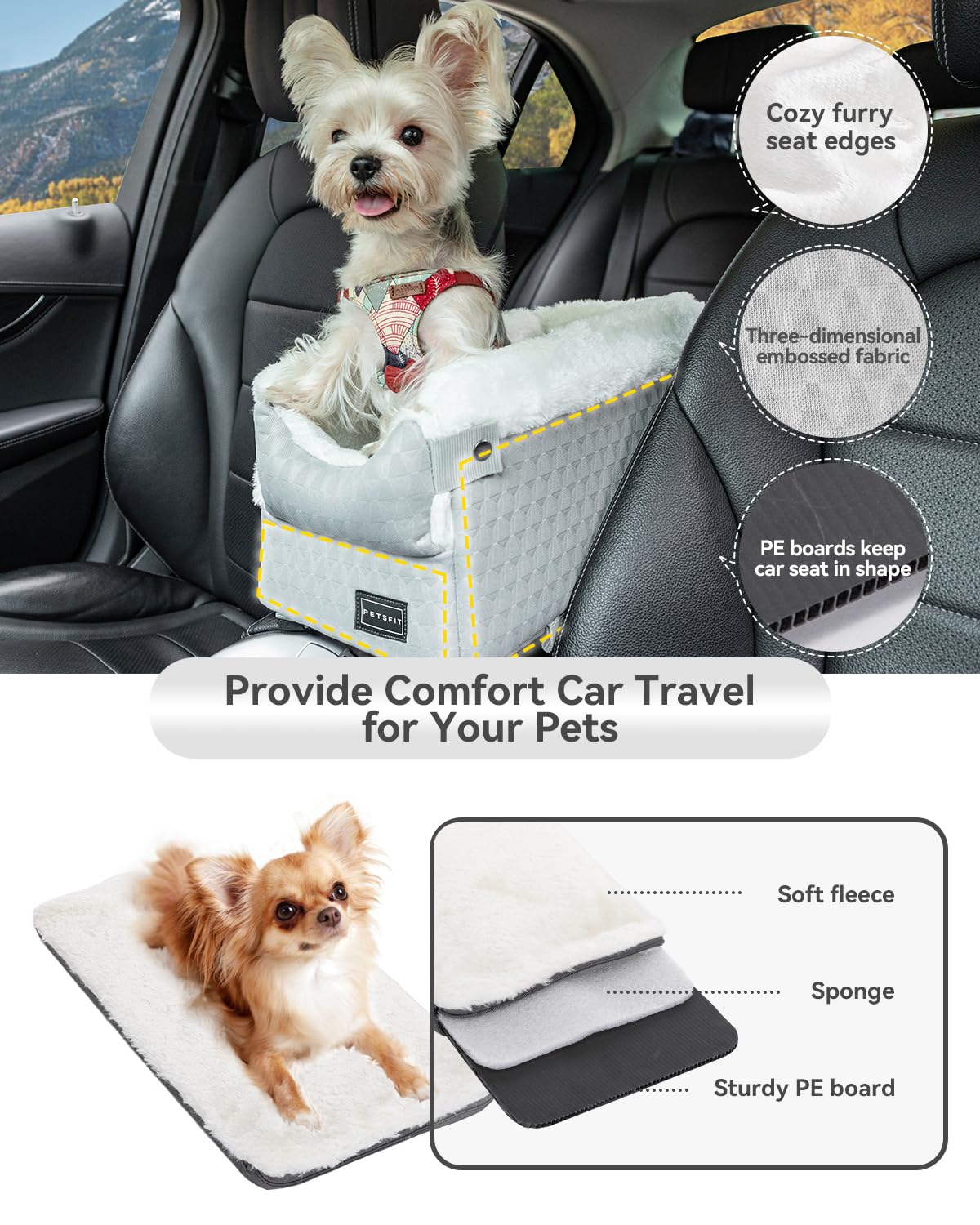 Petsfit harness hook prevents jumping out and helps containment.