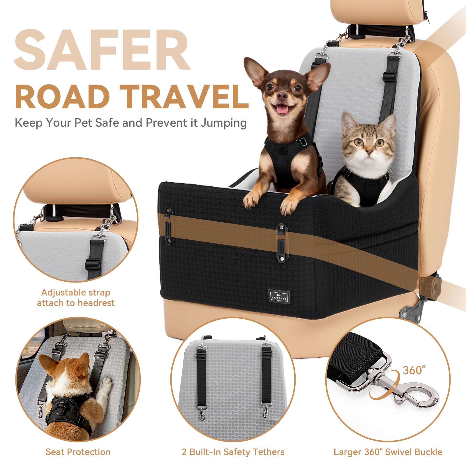 Petsfit indoor bed option provides a cozy resting spot at home.