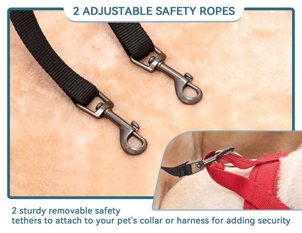 Petsfit dog car seat pocket storage keeps essentials within reach.