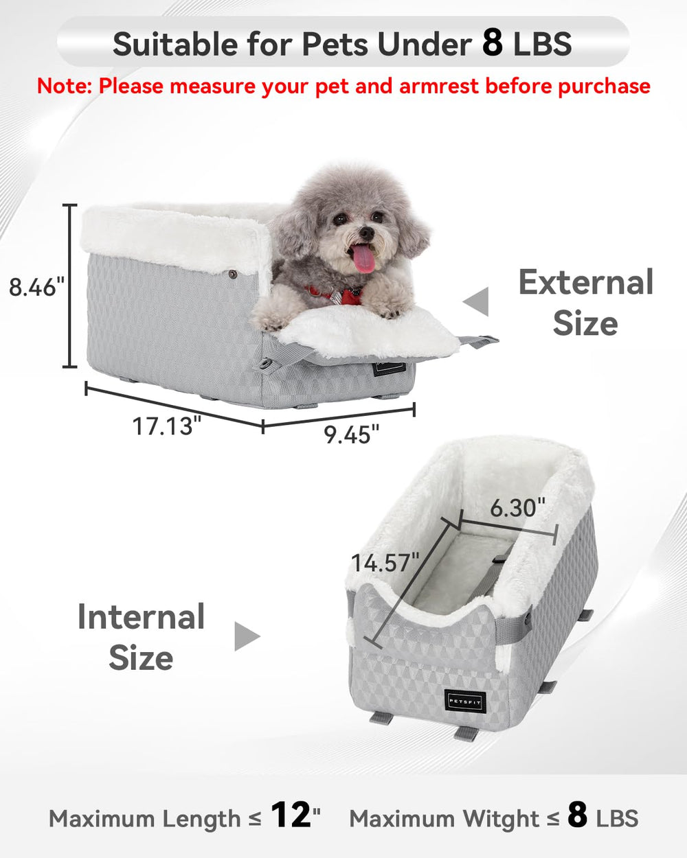 Petsfit safety hooks protect on both sides during sudden stops.