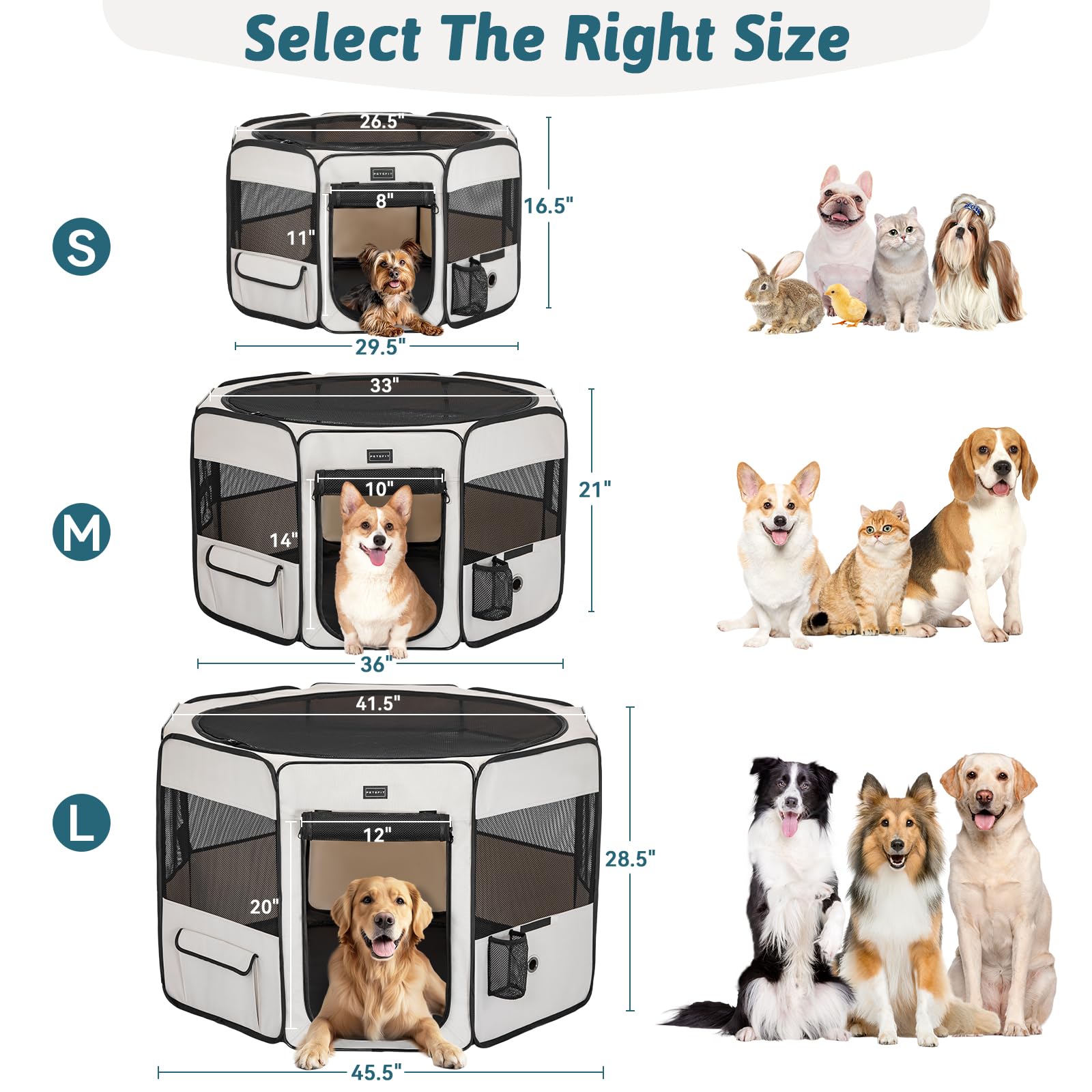 Petsfit escape-proof design keeps dogs safely contained
