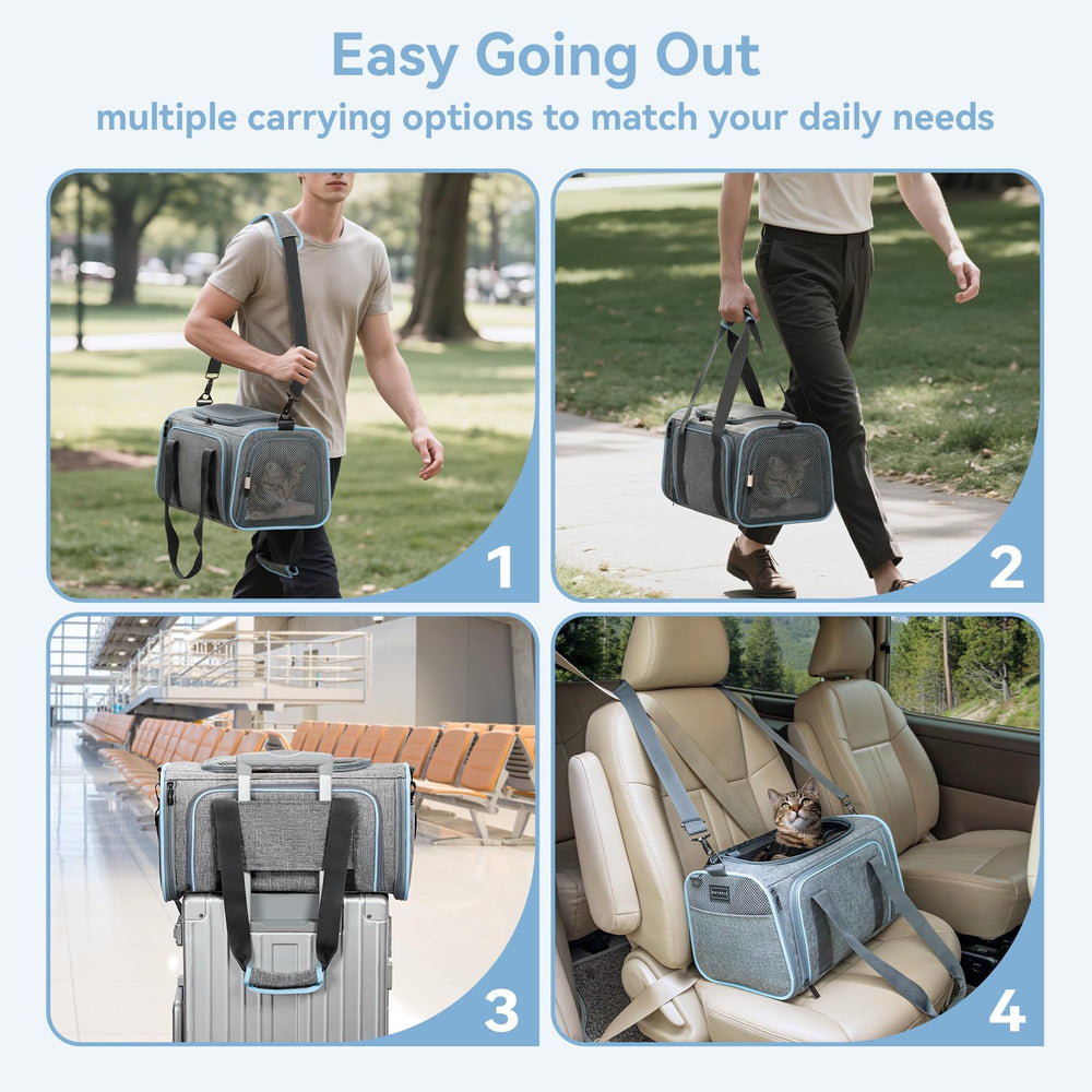 Petsfit durable oxford-cloth construction supports repeated trips.