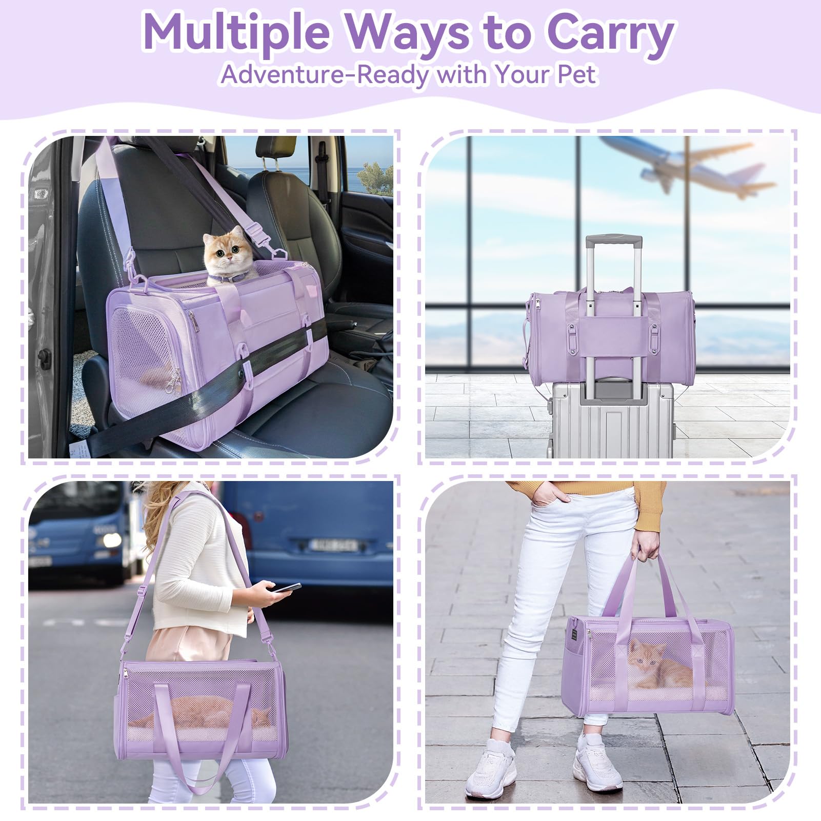 Petsfit easy-carry handle and strap for convenient city trips