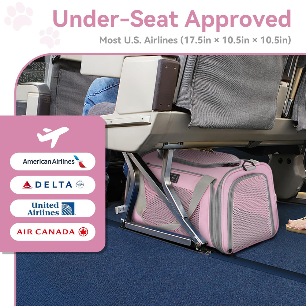 Petsfit escape-proof zippers keep your cat secure during vet visits and flights