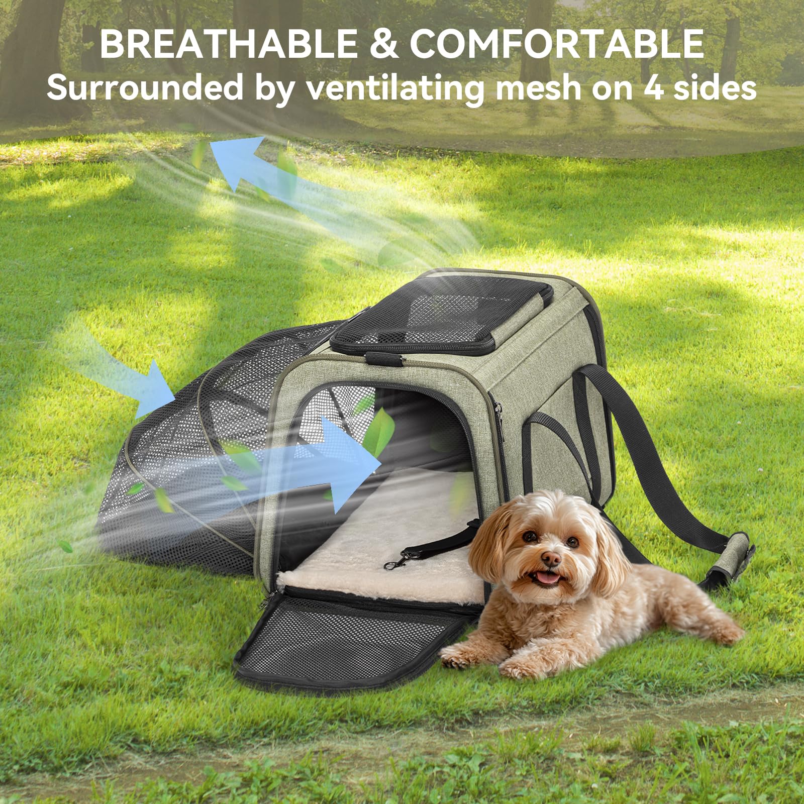Petsfit durable oxford cloth construction ensure long lasting travel