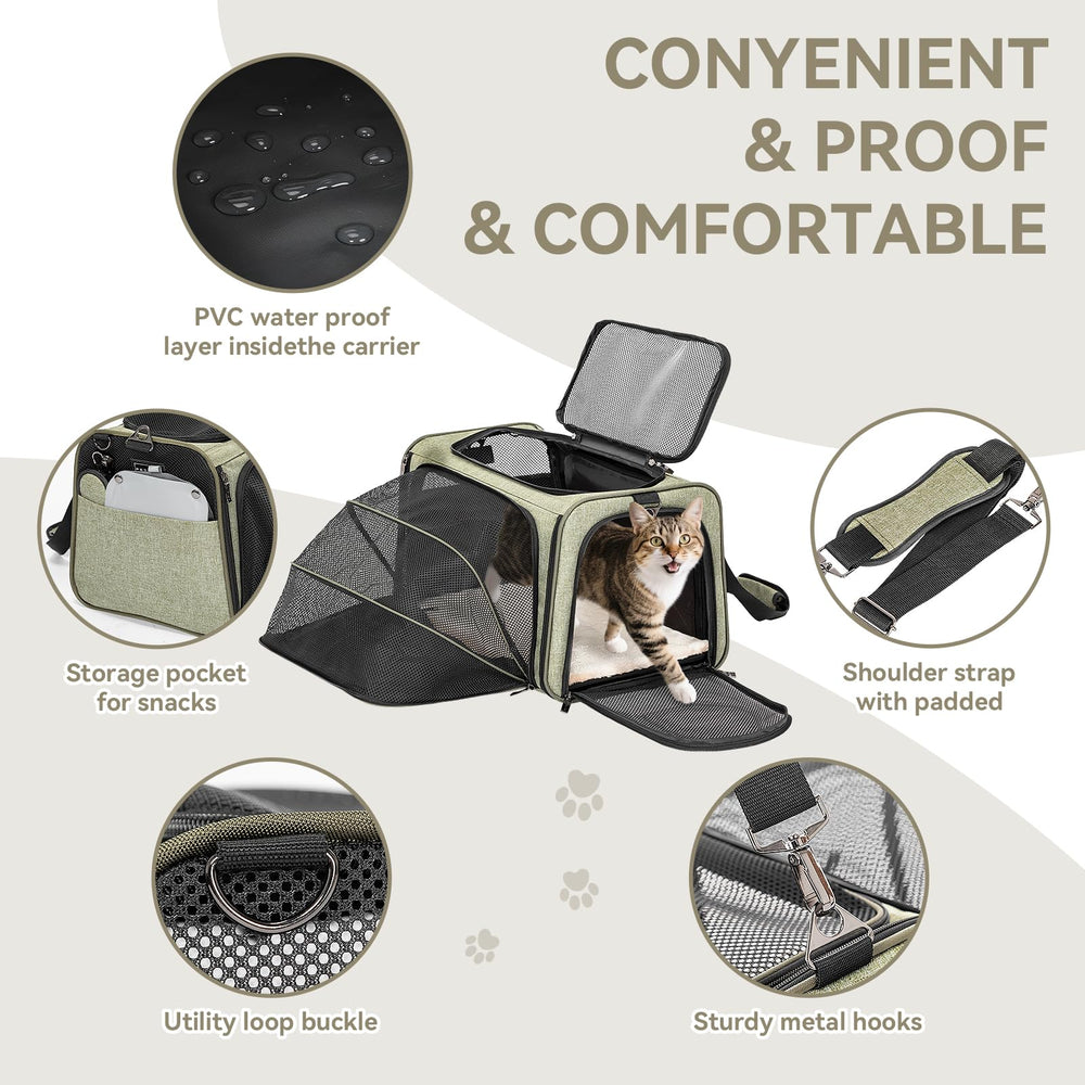 Petsfit expandable rabbit carrier folds flat for easy storage