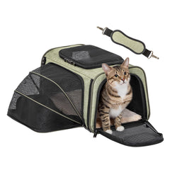 Petsfit expandable rabbit carrier top view for travel readiness