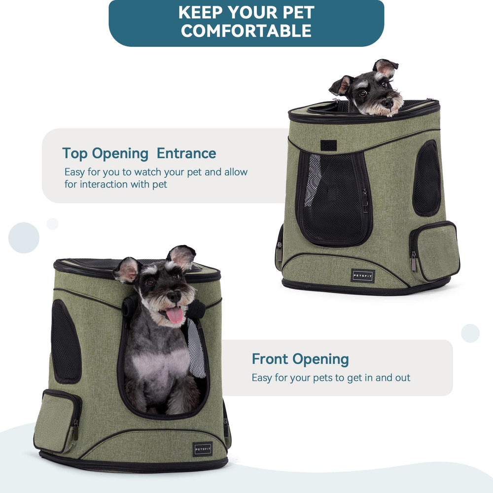 Petsfit folding design with double side pockets for accessories.