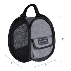 Petsfit hamster carrier side pockets for small item storage on the go.