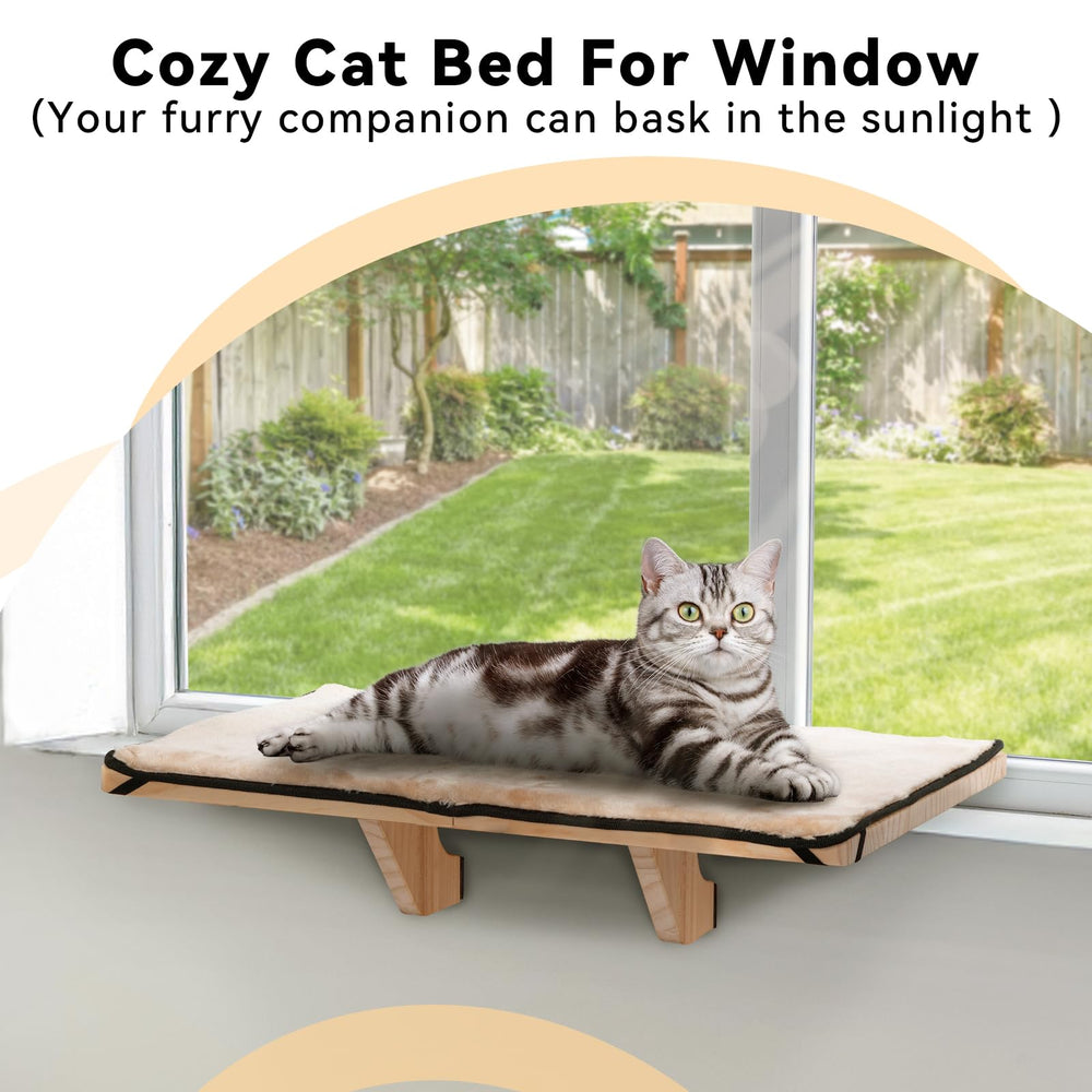 Petsfit large cat using the perch in a sunny spot