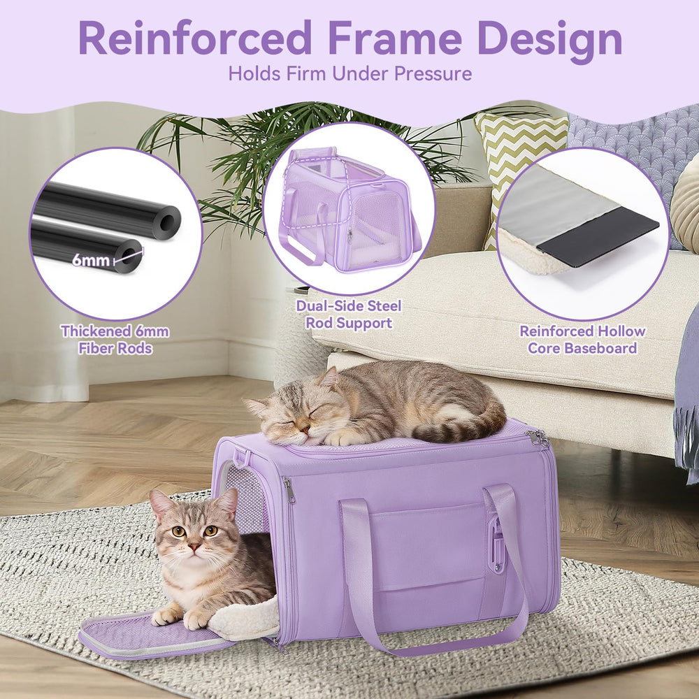 Petsfit lockable double zipper for added security during entry