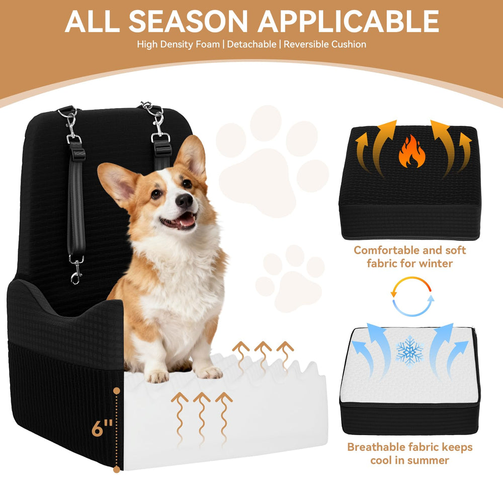 Petsfit memory foam cushion provides durable comfort.