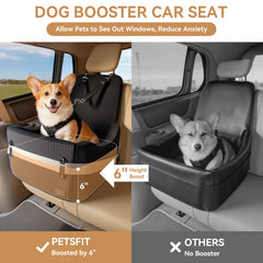 Petsfit patented safety buckles secure the car seat.