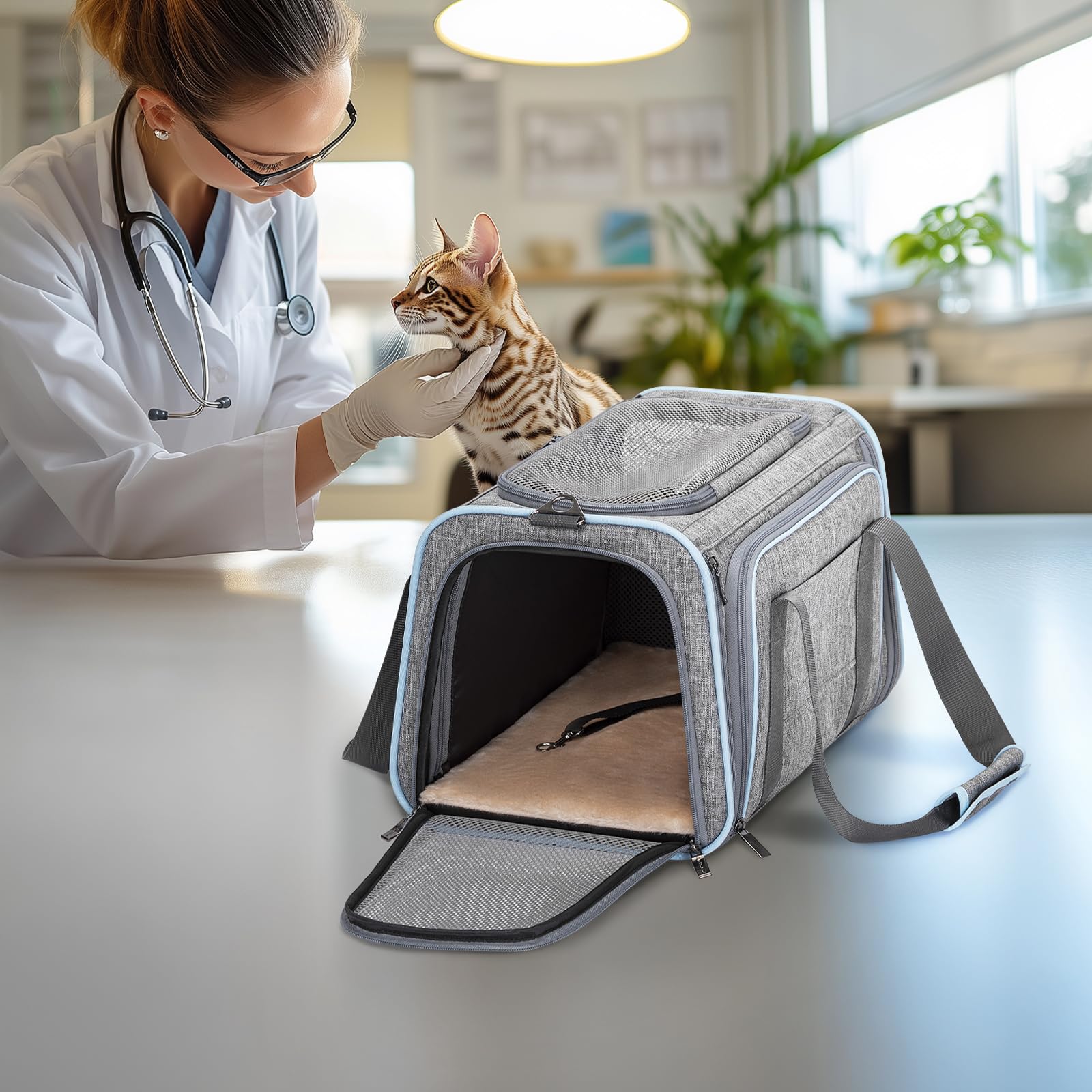 Petsfit small-pet carrier supports pets up to 9 lb.