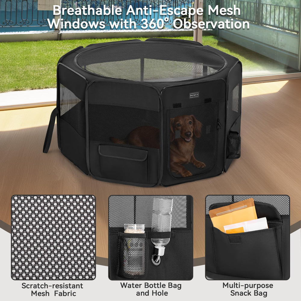Petsfit 36-inch roof closed view showing enclosed warmth and safety.