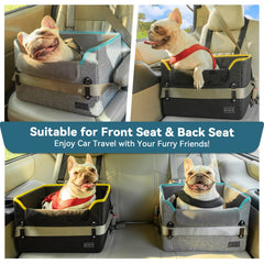 Petsfit car seat frame stays stable on rough roads for calm rides