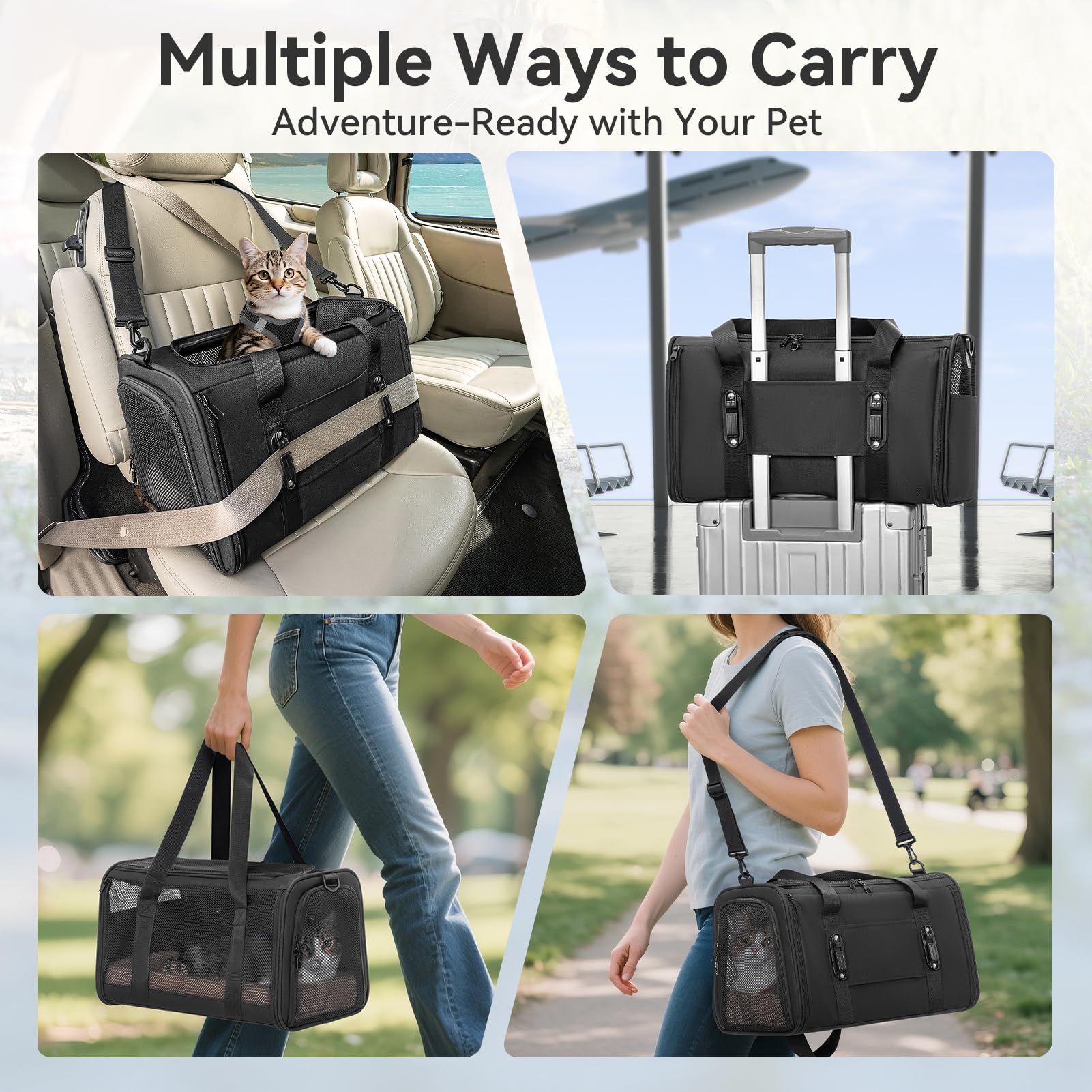 Petsfit breathable mesh panels provide airflow and visibility