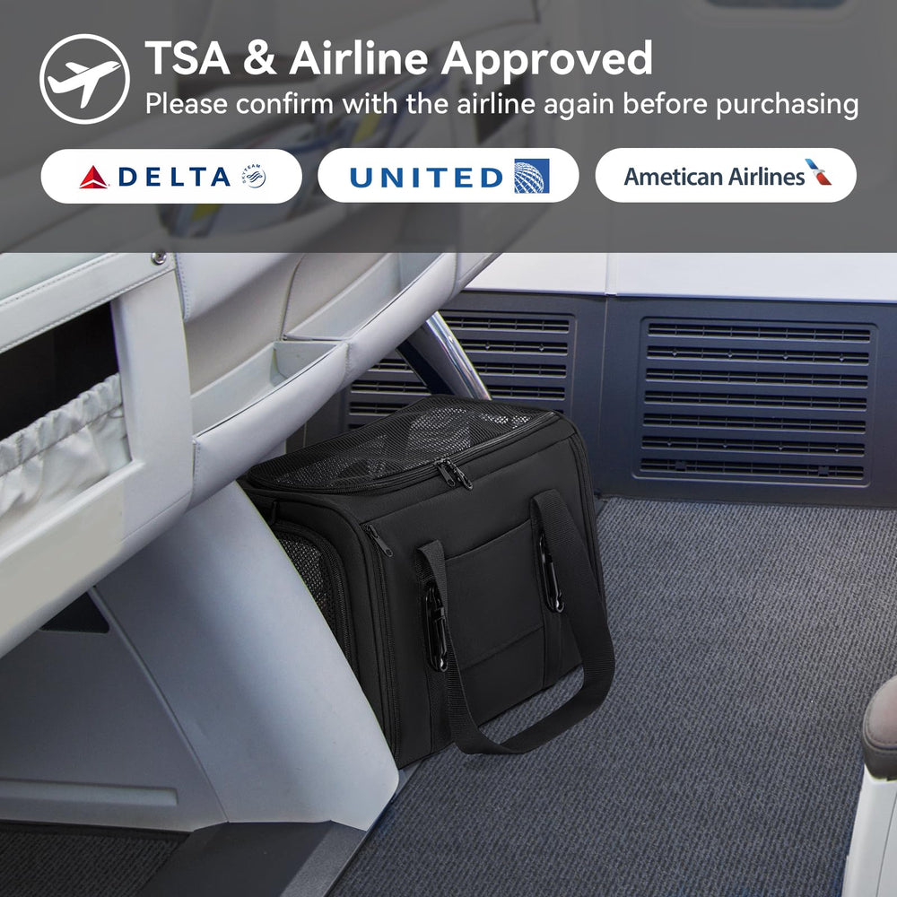 Petsfit under-seat friendly size for in-cabin travel with small cats