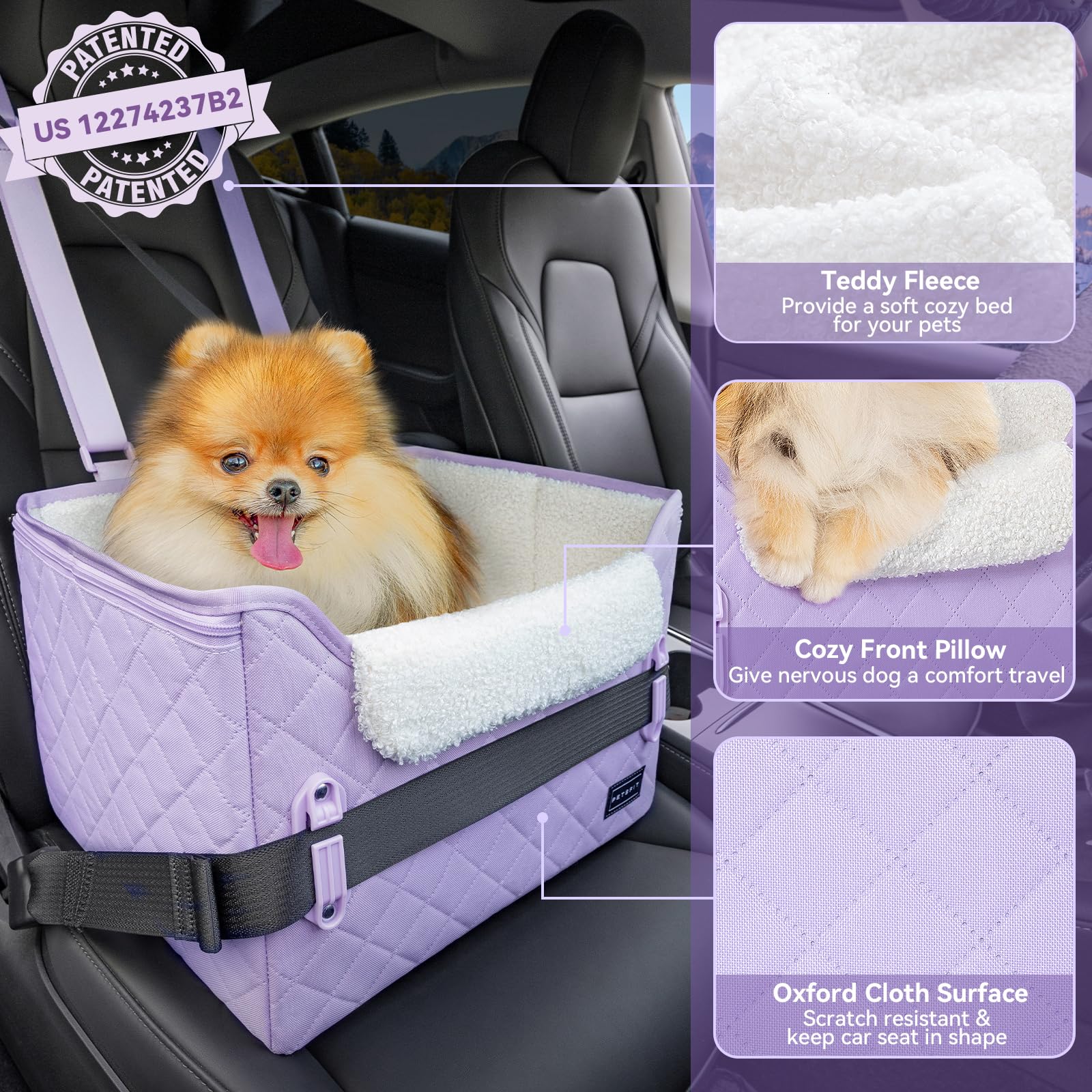 Petsfit stable internal frame keeps seat steady on rough roads.