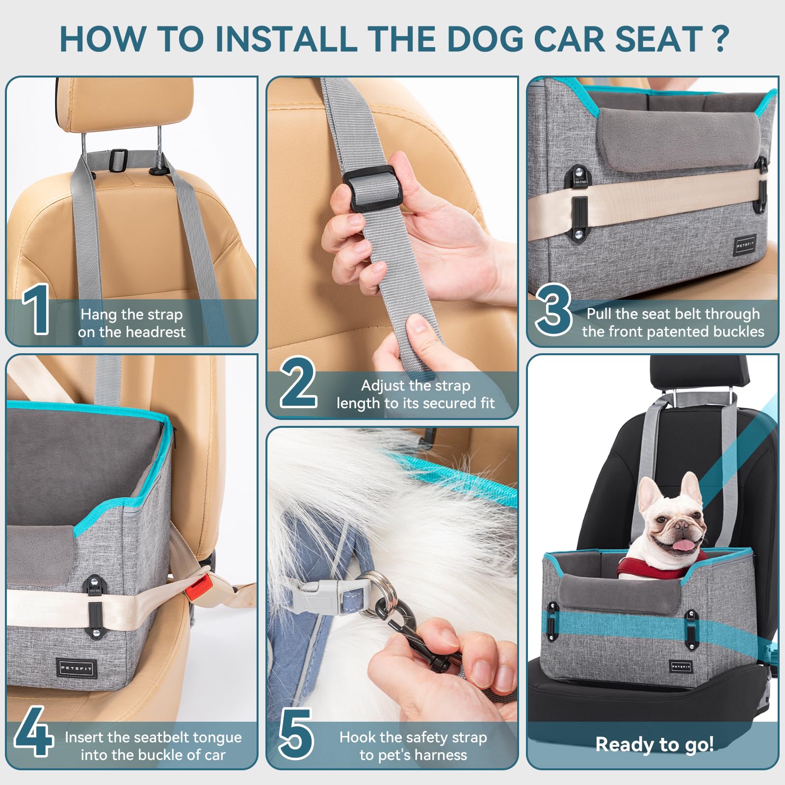 Petsfit stable internal frame keeps the seat steady on rough roads