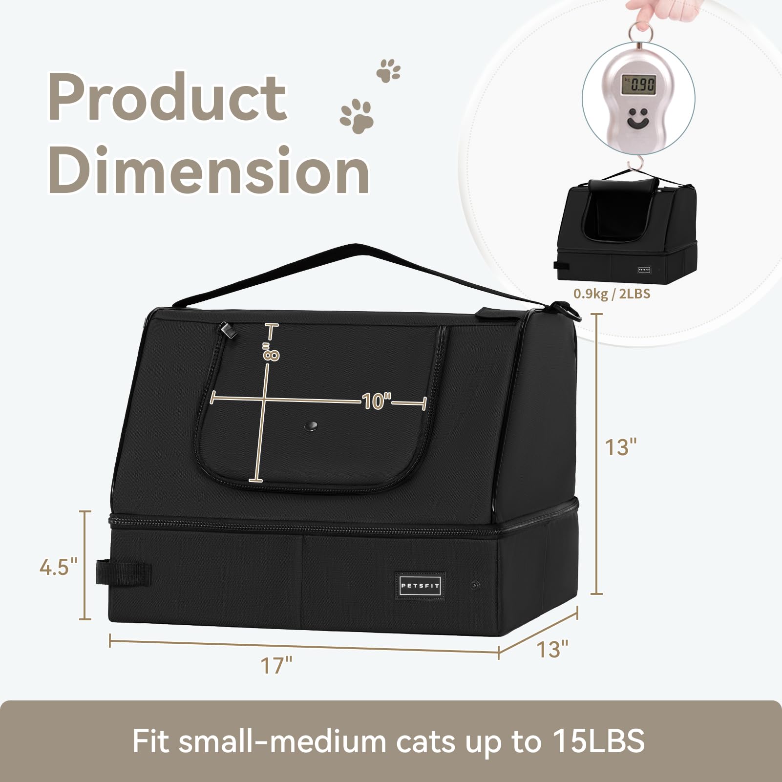 PETSFIT folded compact design for luggage or car storage