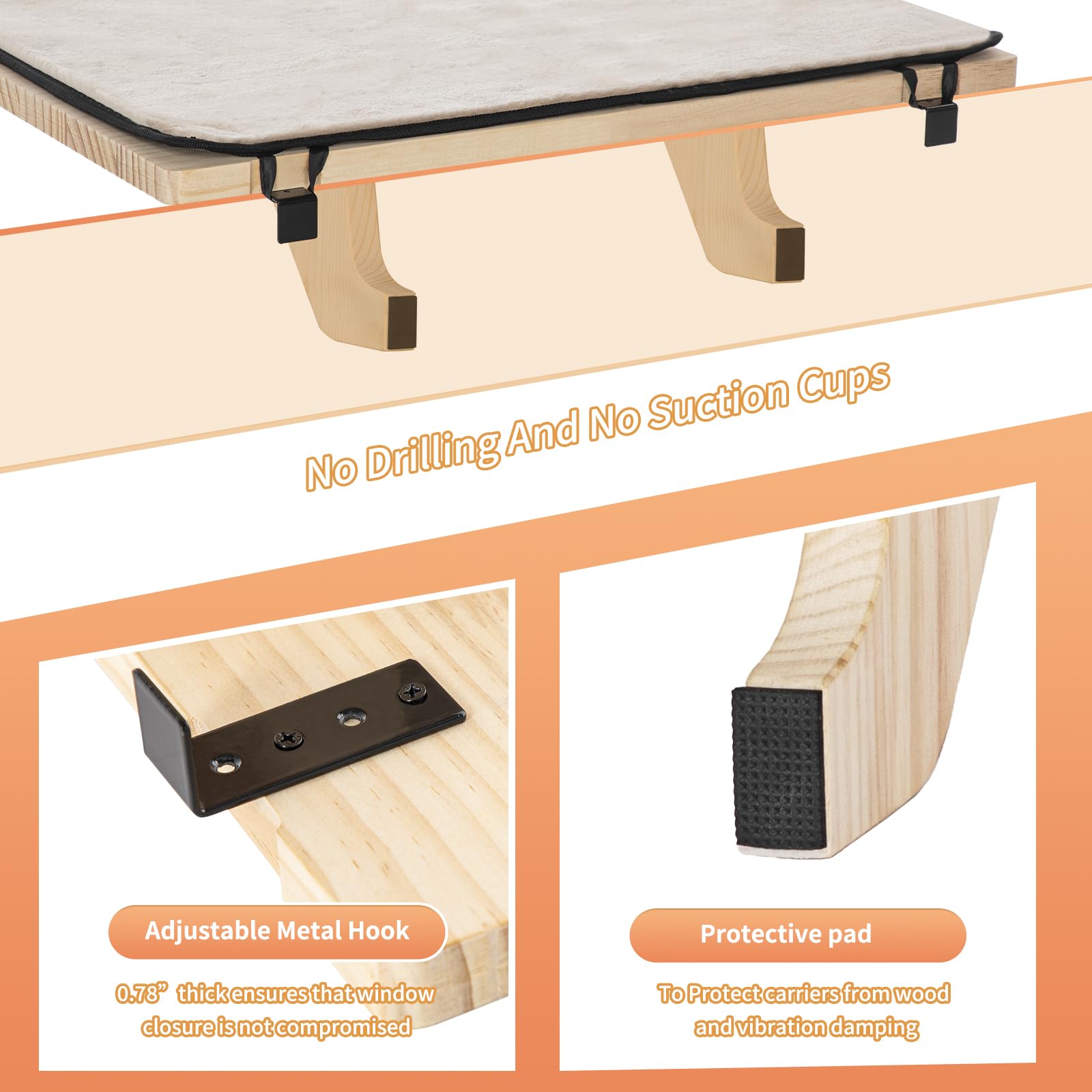 Petsfit window perch folded for compact storage
