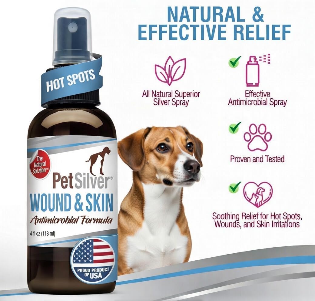 Chelated silver forms breathable barrier on dog skin with PetSilver