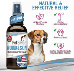 Chelated silver forms breathable barrier on dog skin with PetSilver
