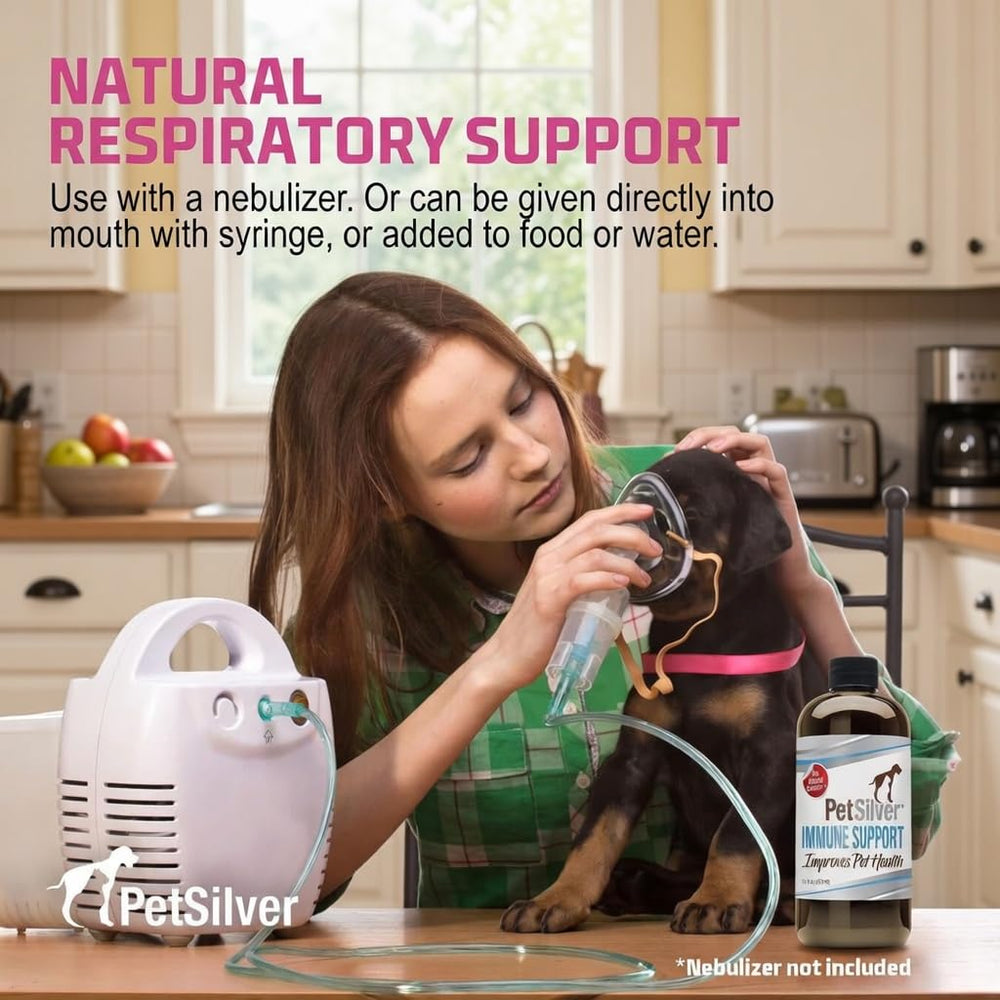 PetSilver Immune Support for cats relieves nasal congestion for easier breathing