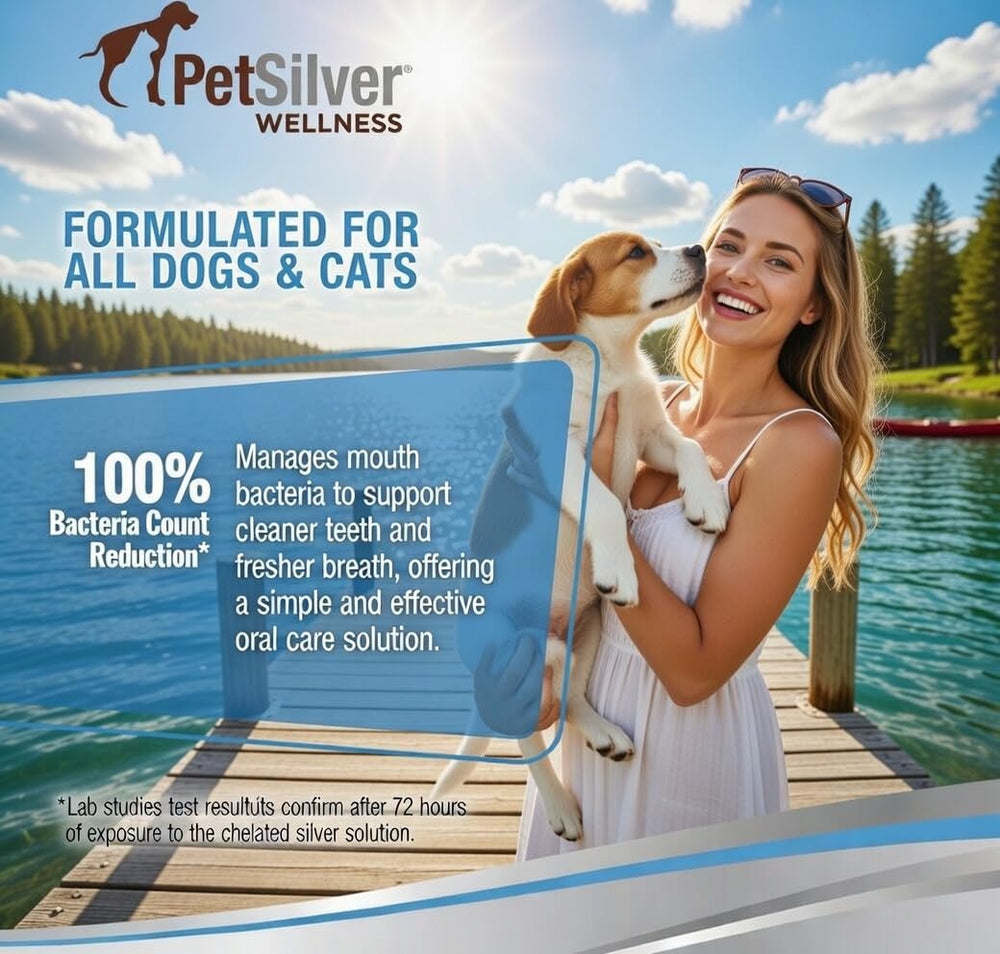 PetSilver Made in USA badge on packaging signals quality.