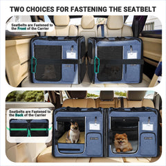 Petskd cat litter box in carrier demonstrates an integrated travel solution.