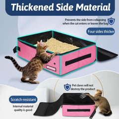 Petskd car travel litter box with lid supports odor control on the road