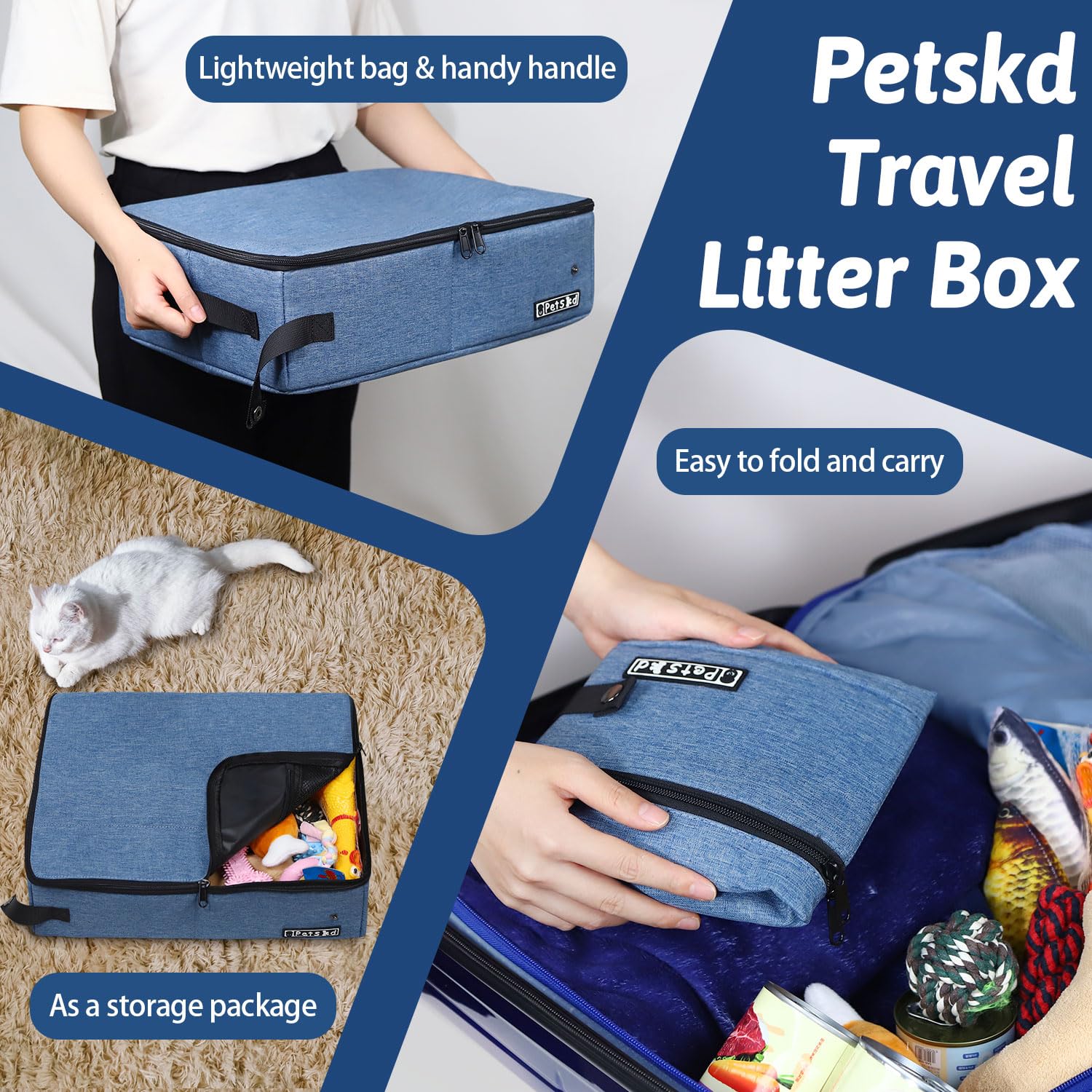 Petskd roll of disposable liner bags for quick changes