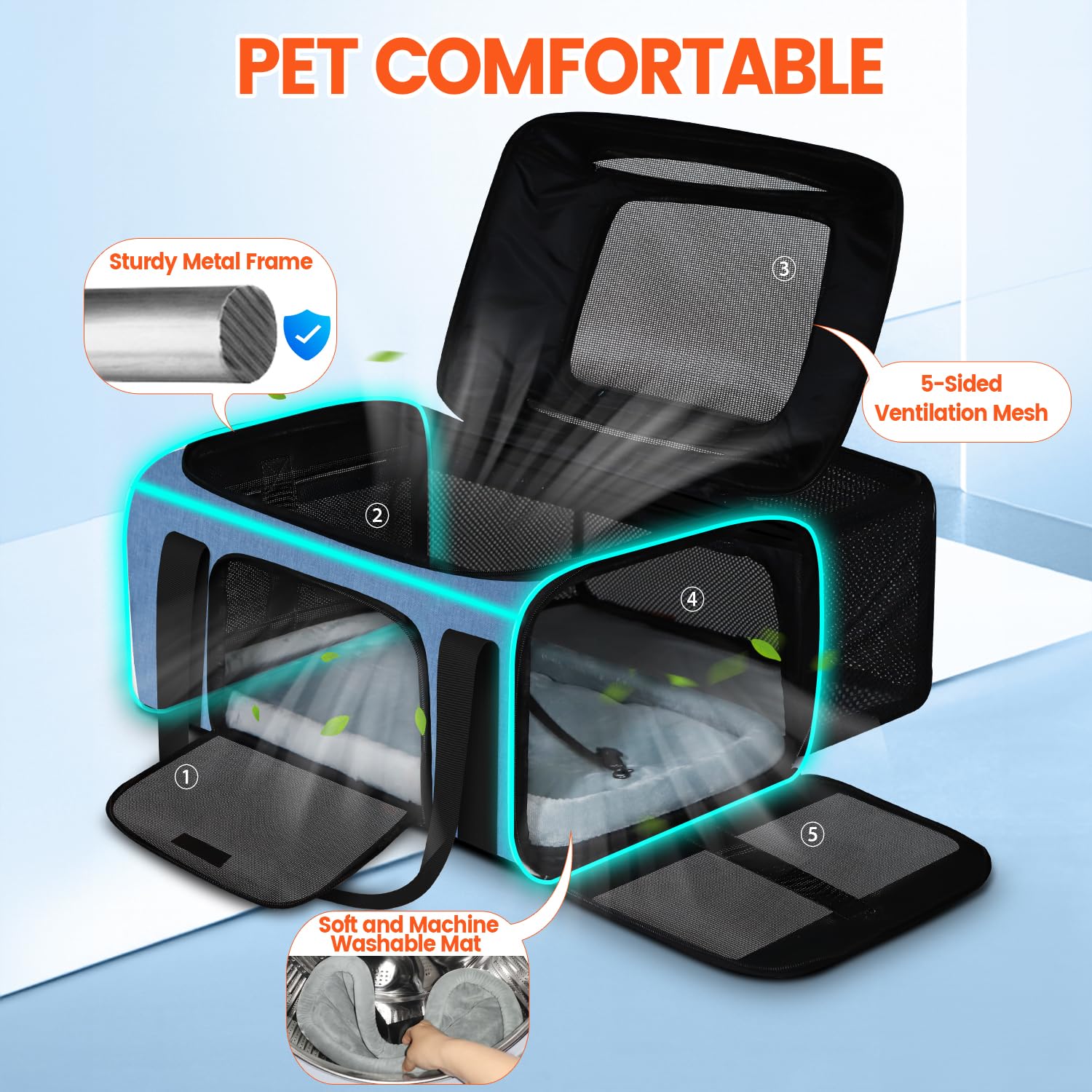 Petskd dog-cat-carrier-12-month-support offers reliable after-sale assistance.