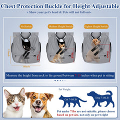 Petskd dog sling adjustable straps distribute weight for comfortable carrying