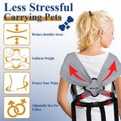 Petskd dog sling safety leash helps prevent slips while walking